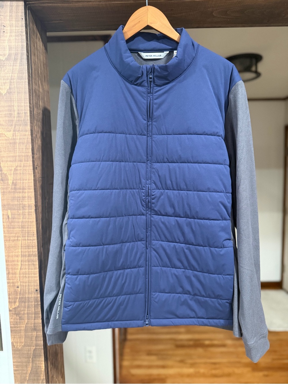 NWT Peter Millar Merge Hybrid Fleece Golf Jacket: Navy (XL)